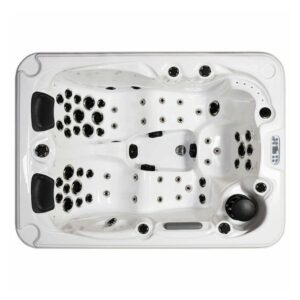 Spa Extérieur Premium – Modèle PS-6016 _ 3 Places (2 Allongées + 1 Assise) avec Jets Hydromassants & Cascade