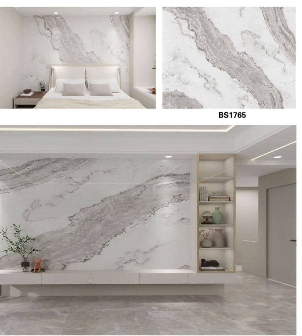 panneau adhésif marbre blanc v2