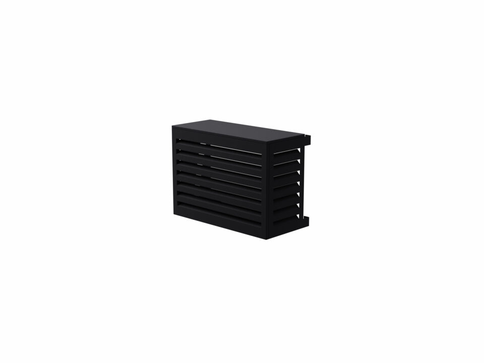 Cache Clim et PAC | Structure Aluminium | Couleur Noir