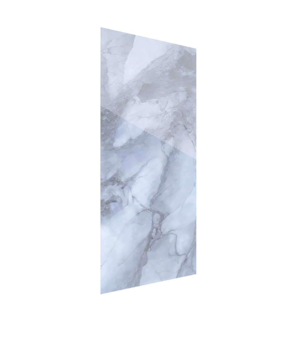 Panneau PVC - Effet Marbre Grès Cérame – 250 x 120 cm – Étanche – Garantie 15 ans